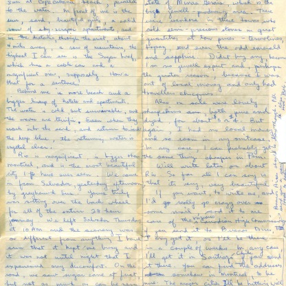 Letter From Rio July 29, 1967