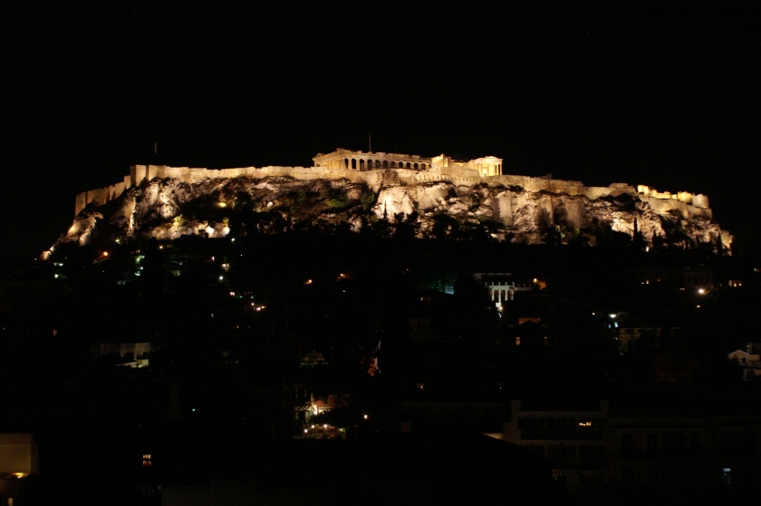 Acropolis from the Plaka Hotel, October 24, 2011