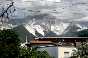 May 17 - Carrara marble mines from Rome train