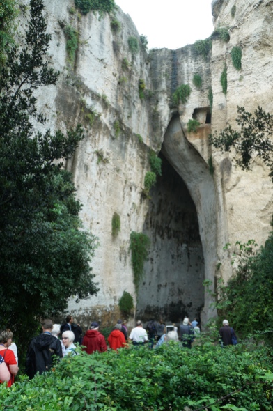 Christened by Caravaggio, this spectacular ear-shaped cave has wonderful acoustics!